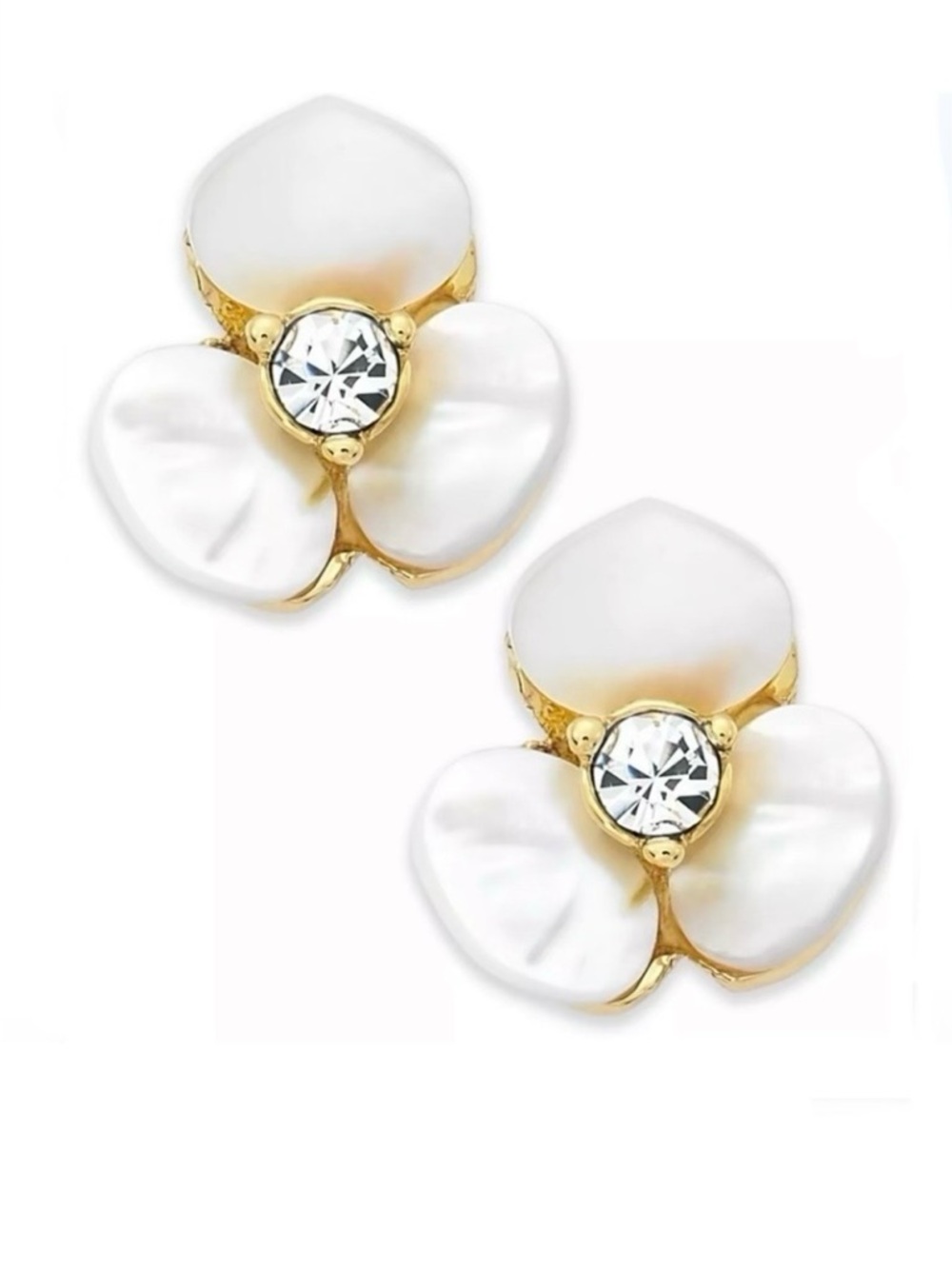 Kate Spade New York ♠️ Small Disco Pansy pearl earrings 🪩 🌺🕺 - Picture 3 of 6